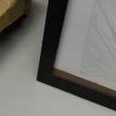 Giftgarden A2 Picture Frame Black, 16.5x23.4 Inch Thin Poster Photo Frame for Wall Display, Single