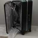 Hanke 26 Inch Large Checked Luggage PC Hard Shell Luggage Top Opening Travel Luggage Suitcases with Wheels for Woman Men.(Dark Green)