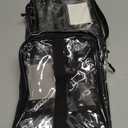 6 Pack Clear Toy Storage Bags for Tag and Manual Pocket  Versatile Waterproof Organizer Bags for Lego Bricks, Board Games, Building Blocks, Puzzles, Dolls, Books (Large Size, Black)