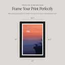 Americanflat 12x18 Poster Frame - Matted to 11x17 - Black
