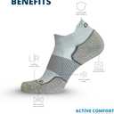OS1st AC4 Active Comfort No-Show Socks | Blister Protection, double-tab and reinforced seamless toe (S)