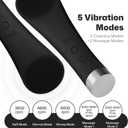 PRITECH Facial Cleansing Brush, Rechargeable Silicone Face Scrubber with Heat Massage End, Vibrating Exfoliator Scrubber for Deep Cleaning, Waterproof Face Brush for Women and Men (Black)