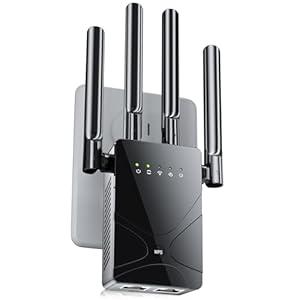 2026 WiFi Extender Signal Booster for Home, 15555 Sq.ft Long Range Internet Repeater-95% Faster, Strongest Wireless Router Amplifier w/ Ethernet Port, Mesh Wi-Fi Repeater Support 99% Devices, 1-Tap Setup