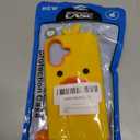 3D Duck Case,Cartoon Cute Kawaii Lovely Character Yellow Duck Shape Kids Teens Girls Women Soft Silicone Case for iPhone 16 6.1 inch 2024