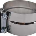 5 inch Exhaust Clamp Stainless Steel for 5" Inner Diameter to 5" Outer Diameter Exhaust Pipe Turbo Downpipe Muffler and Exhaust System Repair - 1 Piece