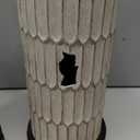 OYEARS 26.5" Table Lamps Set of 2 - Bedside Lamp with USB A+C Charging Ports,Rustic,Perfect for Nightstands and Bedrooms,Black