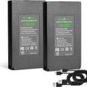 2 Pack Upgraded E8P Battery Pack for GardePro Trail Camera,8000mAh Rechargeable Lithium Battery for GardePro Trail E6P, E6PCF, E6PMB, E8PWF, E8PMB, X60P, X60PMB (E8P)