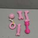 CGBD Puppy Toys, 6 Pack Dog Chew Toys for Puppy, Cute Pink Small Dog Toys, Teething Toys for Puppies, Soft Durable Interactive Chew Toy for Small Dogs