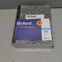 Oxford Composition Notebooks, College Ruled Paper, 9-3/4 x 7-1/2 Inches, 100 Sheets, Black, 6 Pack (63767)