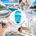 Silicone Shower Foot Scrubber Personal Foot Massage and Cleaning, Non-Slip Foot Scrubber for Men and Women (1PCS Blue) 11.5x5.5"