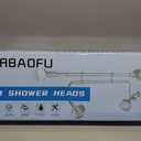 OURBAOFU Tandem Shower, Dual Shower Heads for Couples & Handheld head, Triple Shower Head System for Two People, High Pressure and Adjustable Double Shower Heads and Handheld Shower Head（Silver)