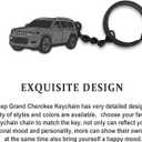 For Jeep Grand Cherokee KeychainFor Jeep Grand Cherokee Accessories 2011-2022metal Keychain (Grey)