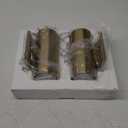 Modern Outdoor Wall Light 2 Packs Up and Down Lights, 7" Gold Exterior Light Fixture for House Porch Patio Garage