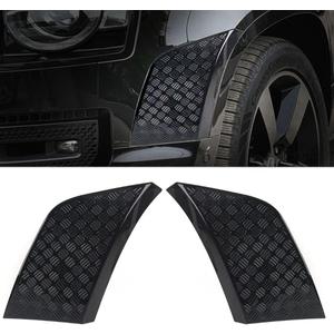 Front Wheel Arch Guard Compatible with Land Rover Defender 90/110/130 2020-2025 ABS Anti-Scratch Fender Protector Kit | Glossy Black Trim Cover, No Drill Installation & Off-Road Protection