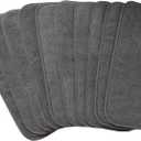 10pcs Reusable Soft 3 Layers Inserts for Baby Cloth Diaper,High Absorbing Washable Liners (10pcs-Grey Inserts)