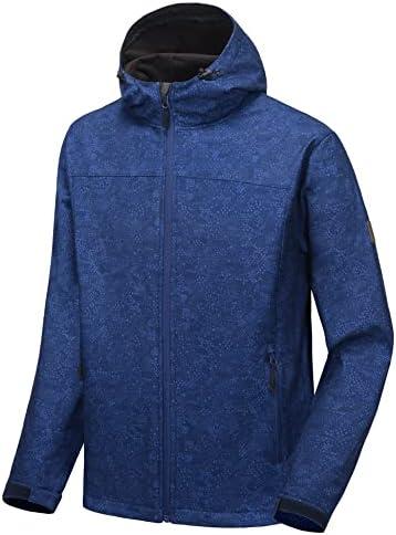 Little Donkey Andy Men’s Softshell Jacket with Removable Hood, Fleece Lined, Size 2XL