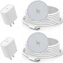 Magnetic Wireless Charger for iPhone 16 15,2Pack 6FT 15W Apple Fast Mag-Safe Charger,with USB C Fast Charging Block Adapter for iPhone 16/16 Pro/Pro Max/15/14/13/12/Plus/Pro/Pro Max,AirPods 3/2/Pro 2