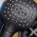 NearMoon Shower Head with Hose, High Pressure Stainless Steel Rain Shower and 3 Settings Handheld Spray Combo with Push Button Flow Control (8 Inch Showerhead Set, Matte Black)