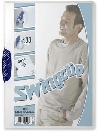 Wholesale CASE of 5 - Durable Swing Clip Poly Report Covers-Report Cover,w/Swingclip,30 Sheet Cap.,Letter,25/BX,Dark BE