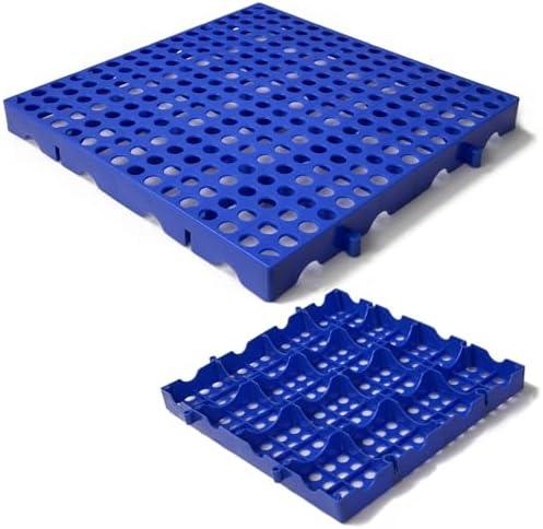 Plastic Pallets, Plastic Pallets for Basement Storage, Nestable Lightweight Waterproof for Basement Garage Supermarket (2)