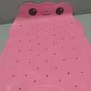 Bathtub Mat Non Slip, Shower Mat for Kids with Natural Rubber no Plastic Smells, Baby Bath Mat for Tub Non Slip with Strong Suction Cups, 30"x18", PVC-Free, Safe Comfortable Fun for Kids, Pink