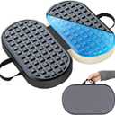 Travel Seat Cushion For Airplane, Cooling Memory Foam Seat Cushion For Long Flights, Stadium Portable Seat Cushion For Various Sports Events, Folding Chair Pads For Car, Kayaking, Camping, Bleachers