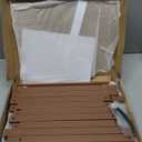 Wisuce Corner Shelf, 100% Real Bamboo Shower Corner Shelves Free Standing Shelf Storage Organizer for Bathroom Living Room Kitchen (Brown, 5 Tier)