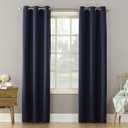 Sun Zero - 53391 Becca Energy Efficient Grommet Curtain Panel, 40" x 63", Navy