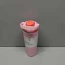 Owala FreeSip Sway Insulated Stainless Steel Water Bottle with Two-Way Spout, Built-In Straw and Bucket Handle, Made for Travel, School, and Sports, 30oz, BPA Free, Leak Proof, Pink Angel Food Cake