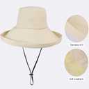 Women-Sun-Hat Safari-Sun-Protection-Bucket Fishing-Hat UV Protection Hiking (Beige)