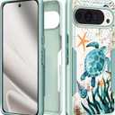 for Google Pixel 10 Pro XL Case - Women Cute Girls Cover Kawaii Girly Aesthetic Unique Design Turtles Heavy Duty Protective Shockproof Military Grade for Google Pixel 10 Pro XL Phone Case, Cute Turtles