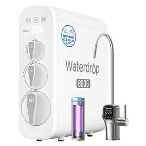 Waterdrop G3P800 Tankless Reverse Osmosis Water Filter System, 800 GPD