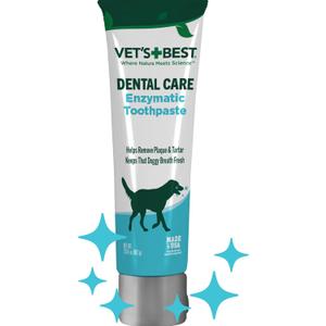 Vets Best Enzymatic Dog Toothpaste Vet Formulated Dental Gel for Teeth Cleaning, Fresh Breath, Tartar Control, Plaque Remover & Oral Hygiene for Dogs, 3.5 oz (Blue, S)