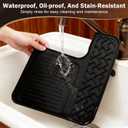 Silicone Top Mat Compatible with Ninja Luxe Caf Espresso Machine ES601 & ES701, Non-Slip Waterproof Heat-Resistant Cover, Food-Grade Counter Protector, Easy to Clean Coffee Maker Accessory