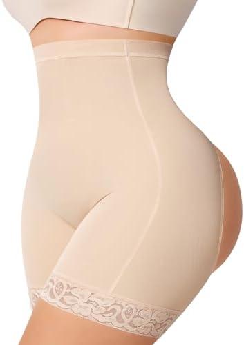 MERYOSZ Shapewear Shorts Tummy Control Underwear Butt Lifting Panties Shapewear High Waisted Faja Body Shaper Girdle S