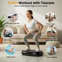 Vibration Plate Exercise Machine: TISSCARE Vibrating Plates for Weight Loss and Lymphatic Drainage, 400lbs Shake Plate Whole Body Workout Platform for Home Fitness Fat Burner Gifts