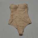 KIMIKAL Women's Shapewear Bodysuits Tummy Control Strapless One Piece Built in Bra Tank Tops Thong Body Shaper (Large)