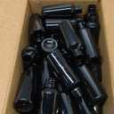 100 Pcs 2oz Black Spray Bottles, Fine Mist Refillable Travel Size Plastic Spritzers - Leak Proof Mini Mister for Cleaning, Hair, Essential Oils & Perfume