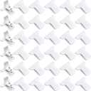 Patelai 36 Pieces Padded Comforter Clips White Duvet Clips Padded Blanket Fasteners to Secure Bedding for Preventing Comforters From Shifting Inside Duvet Cover, Sweet Sleeping