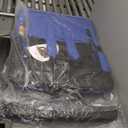 HOPERAN Heated Stadium Seats for Bleachers with Back Support Wide Cushion, Extra Portable Bleacher Seat Foldable Stadium Chair, USB 3 Levels of Heat, Pockets for Outdoor Indoor Sports 25" Blue 2pcs