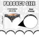 4 x VABAMNA 50ft Black and White Bulletin Board Borders, Composition Wavy Line Scalloped Border Trim for Classroom School Home Office Party Decorations Preschool Kindergarden Wall & Door Decoration