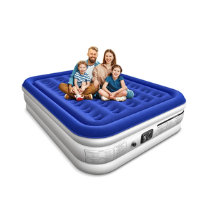 Queen Air Mattress with Built in Pump Luxurious Comfort 16" Raised Inflatable Mattress Queen Airbed Blow Up Mattress for Home Guests 80"*60"*16" Air Bed 3 Mins Fast Inflate/Deflate 660 lbs Max