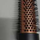 NONK Thermal Brush 1.5", Thermal Round Curling Brush, Long Lasting Universal Voltage Heated Curling Iron for All Hair, Tourmaline Ceramic,Curling Iron with 5 Temperature Control, Rose Gold