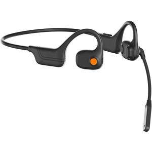AYI Open Ear Air Conduction Bluetooth Headphone Dual Mic Rotatable Boom Mic Active Noise Cancellation IPX5 Waterproof Bluetooth 5.4 Pain-Free Design for Sports Work Outdoor Activities-DG Black