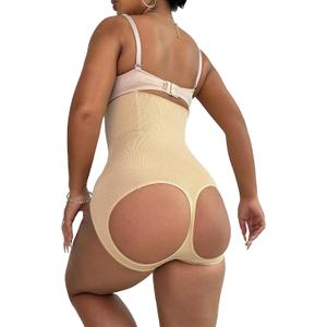 VENDAU Butt Lifting Shapewear for Women Butt Shaper Body Shaper Tummy Control Butt Lifter Panties for Women But Crossdresser (Beige, XS)