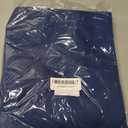 Cloth Placemats Set of 6, Cotton Linen Blend Machine Washable Durable Linen Table Mats, Heat Resistant Placemats Wrinkle Free Place Mats for Dining Table, Easy to Clean (Navy Blue, 6)