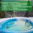 3000W 240V Immersion Water Electric Heater for Above Ground Pool&Baptismal Pool – Portable Fully Submersible Heater with WiFi Timer& Auto Shut Off for Bucket, Pools, Tubs&Swimming/Inflatable Pool etc