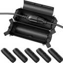 Flemoon [6 Pack] Outdoor Extension Cord Safety Cover with Waterproof Seal, Weatherproof Electrical Connection Box to Protect Outdoor Outlet, Plug, Socket, Christmas Holiday Decoration Light, Black