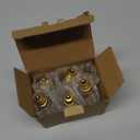 6 Pack C26 LED Replacement Bulbs,3V Clear Torpedo Tip Light Bulbs,E12 Candelabra Light Bulbs Soft White Glass Light for Battery Operated LED Window Candle Lights, Christmas Decor