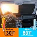 TINGLU Sun Shade for Toyota Sienna Mini Van 2021-2024 2025 2026 Accessories Windshield Sun Shade Window Shade UV Rays Protection Sun Visor Cover with Steering Wheel Sunshade Storage Bag